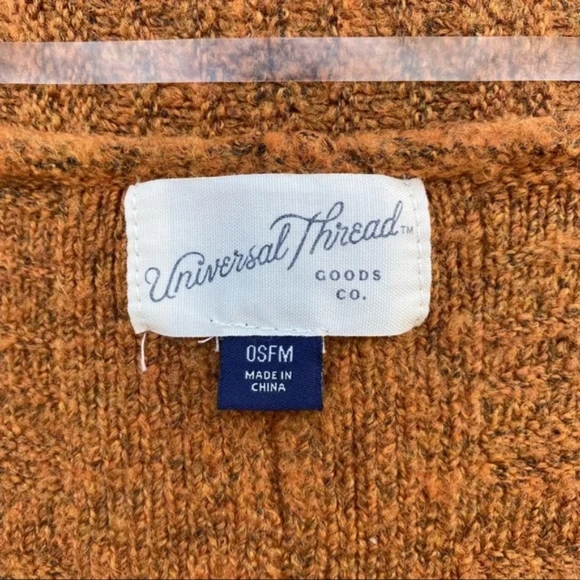 Universal Thread - Open Front Longline Blanket Cardigan - OS (Mustard Yellow) - Picture 6 of 16